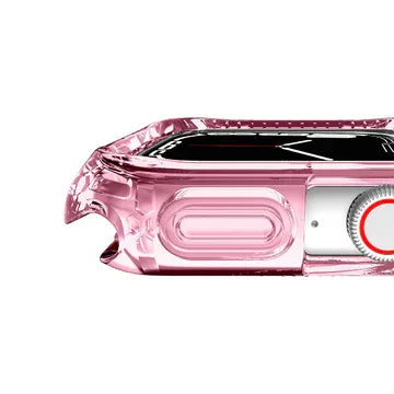 Itskins Spectrum Clear Series Case For Apple Watch 44/45Mm - Light Pink - Tashqila Itskins Spectrum Clear Series Case For Apple Watch 44/45Mm - Light Pink - Tashqila